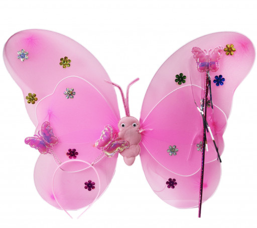 Крылья бабочки набор с ободком и жезлом
