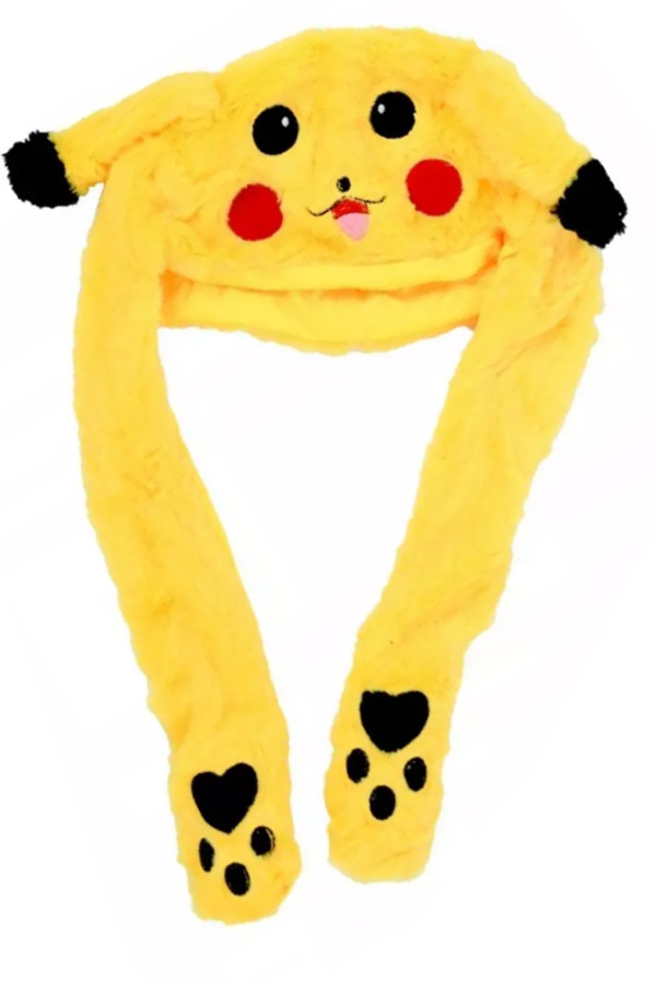 Шапка с подвижными ушами Пикачу