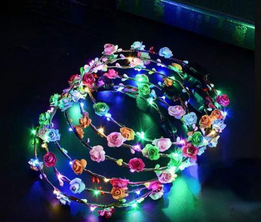 Венок светящийся Розы