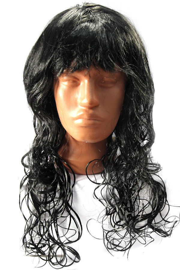 Парик волнистый черный