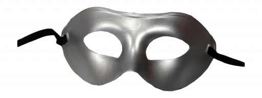 Маска венецианская серебряная