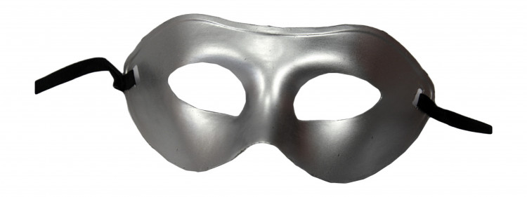 Маска венецианская серебряная
