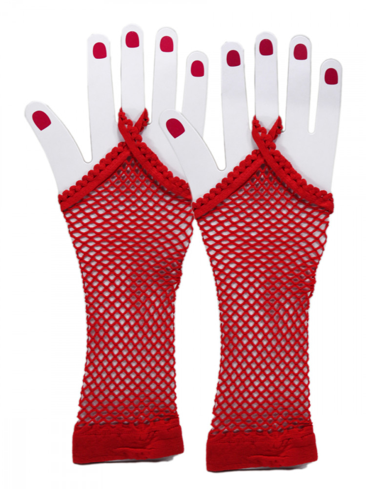 Митенки красные