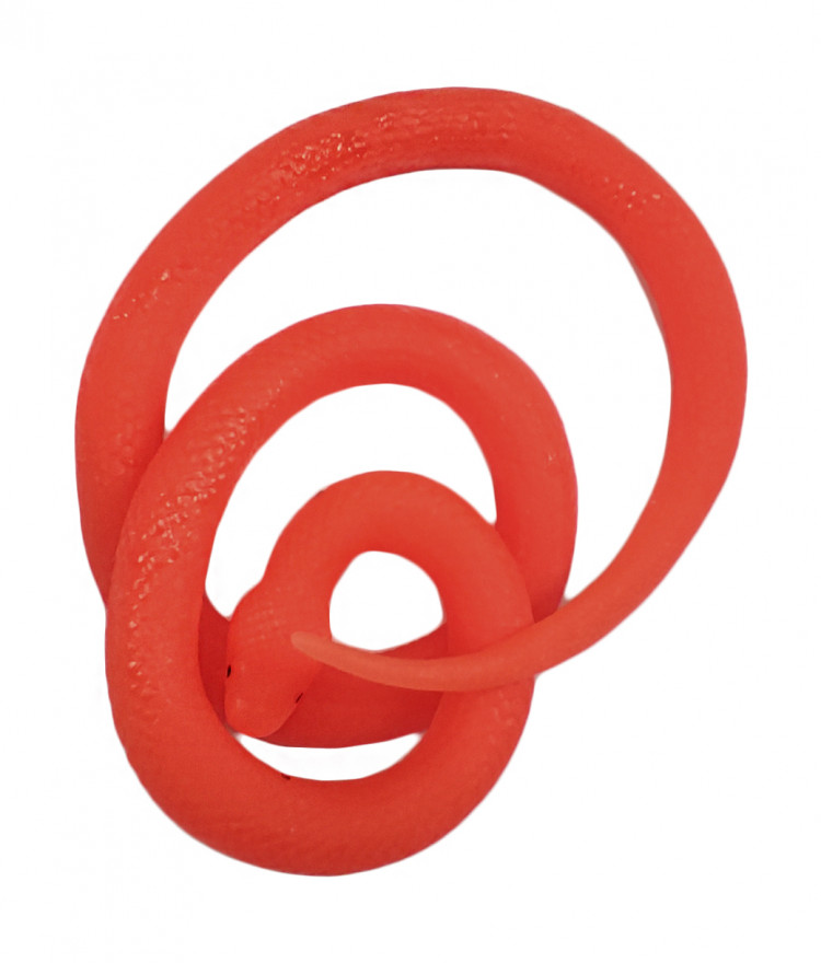 Змея резиновая неоновая