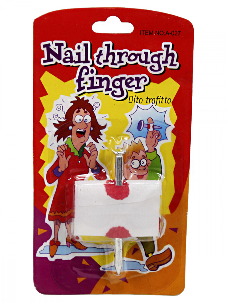 Прикол гвоздь в пальце