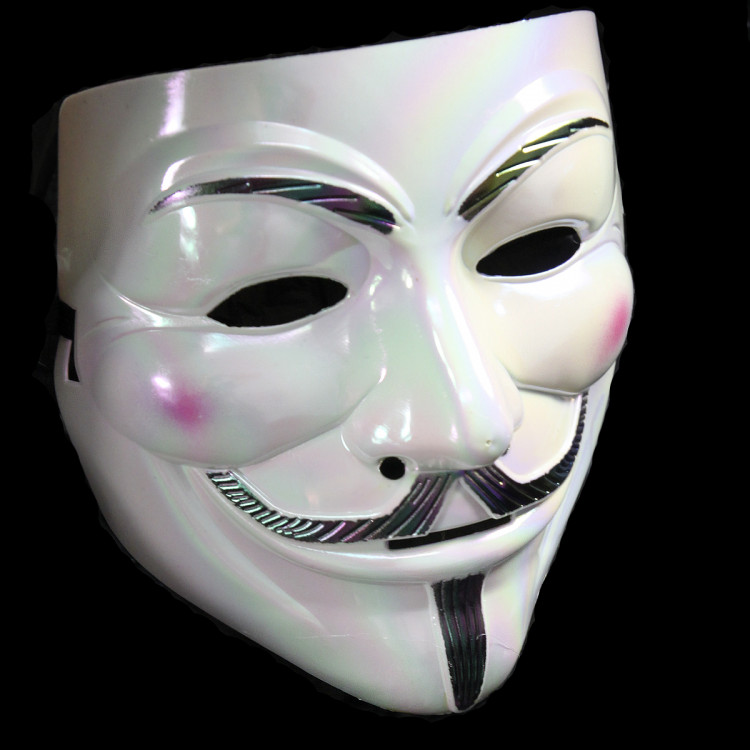 Маска Гай Фокс перламутровая 