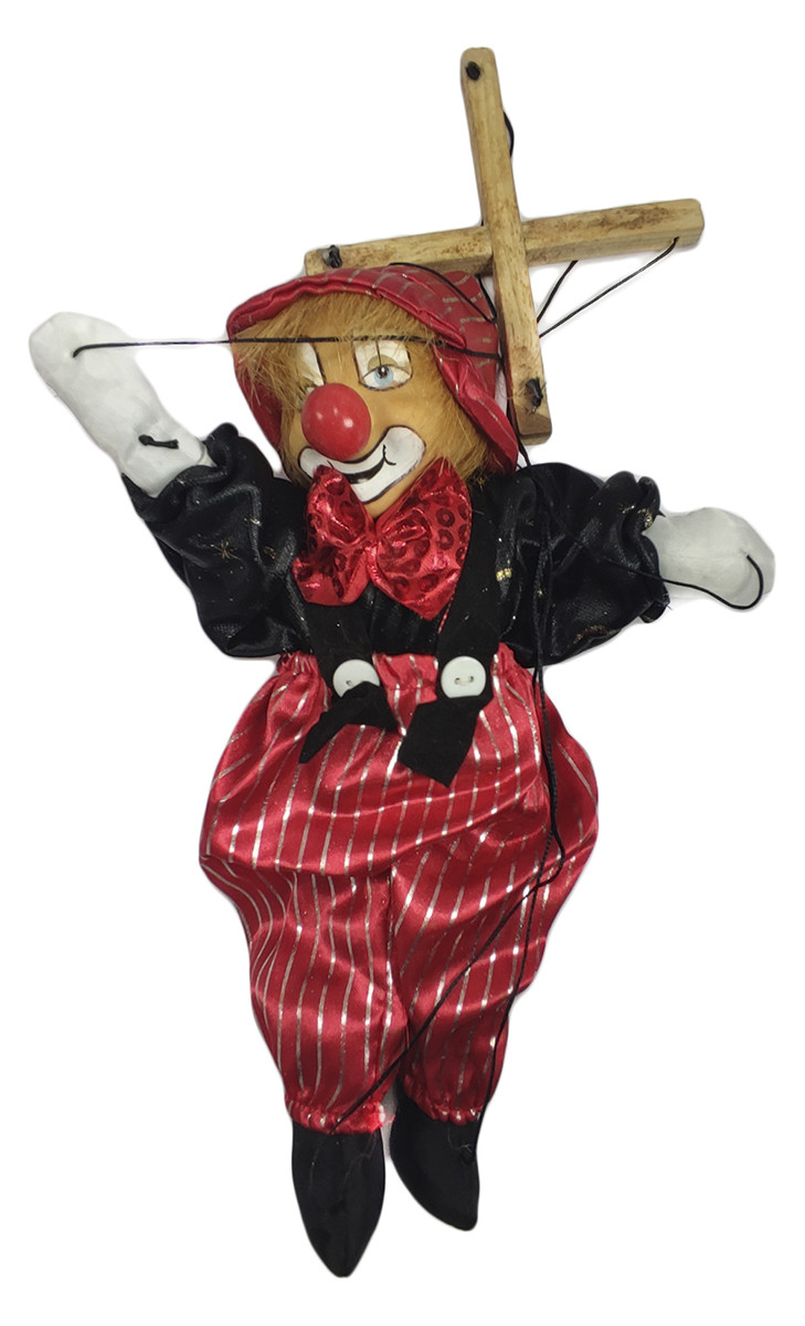 Марионетка клоун 25 см