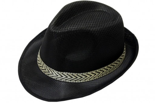 Шляпа гангстера легкая черная