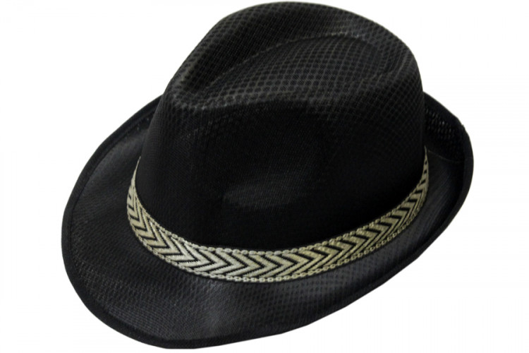 Шляпа гангстера легкая черная