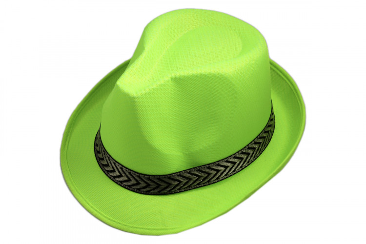 Шляпа гангстера легкая салатовая