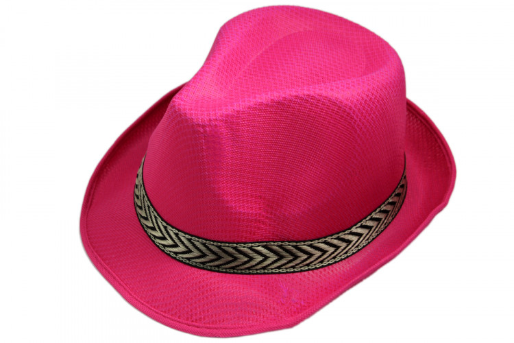 Шляпа гангстера легкая розовая