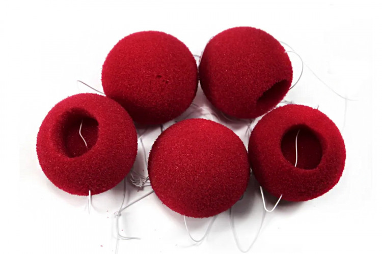 Нос клоуна поролоновый на резинке