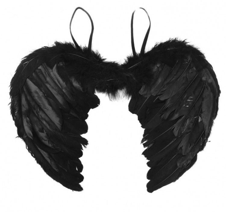 Крылья ангела черные малые